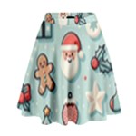 Christmas Decoration Angel High Waist Skirt