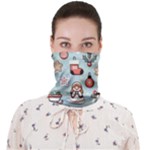 Christmas Cartoon Pattern Face Covering Bandana (Adult)