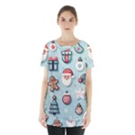 Christmas Decoration Angel Skirt Hem Sports Top