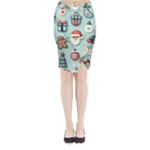 Christmas Decoration Angel Midi Wrap Pencil Skirt