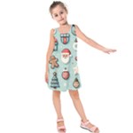 Christmas Decoration Angel Kids  Sleeveless Dress