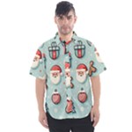 Christmas Decoration Angel Men s Short Sleeve Shirt
