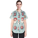 Christmas Decoration Angel Women s Short Sleeve Shirt