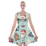 Christmas Decoration Angel Velvet Skater Dress