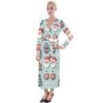 Christmas Decoration Angel Velvet Maxi Wrap Dress