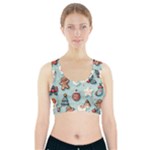 Christmas Decoration Angel Sports Bra With Pocket