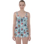 Christmas Decoration Angel Tie Front Two Piece Tankini