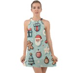 Christmas Decoration Angel Halter Tie Back Chiffon Dress