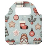 Christmas Cartoon Pattern Premium Foldable Grocery Recycle Bag