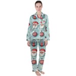 Christmas Decoration Angel Women s Long Sleeve Satin Pajamas Set	