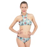 Christmas Decoration Angel High Neck Bikini Set