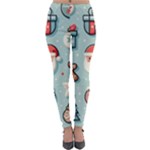Christmas Decoration Angel Lightweight Velour Leggings