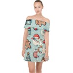Christmas Decoration Angel Off Shoulder Chiffon Dress