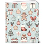 Christmas Cartoon Pattern 8  x 10  Softcover Notebook