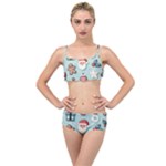 Christmas Decoration Angel Layered Top Bikini Set