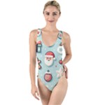 Christmas Decoration Angel High Leg Strappy Swimsuit