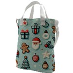 Christmas Decoration Angel Canvas Messenger Bag