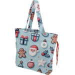 Christmas Decoration Angel Drawstring Tote Bag