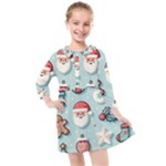 Christmas Decoration Angel Kids  Quarter Sleeve Shirt Dress