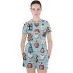 Christmas Decoration Angel Women s T-Shirt and Shorts Set