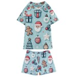Christmas Decoration Angel Kids  Swim T-Shirt and Shorts Set