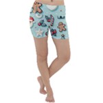 Christmas Decoration Angel Lightweight Velour Yoga Shorts