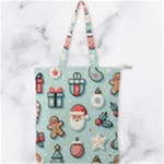 Christmas Decoration Angel Double Zip Up Tote Bag