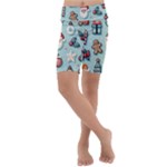 Christmas Decoration Angel Kids  Lightweight Velour Cropped Yoga Leggings