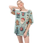 Christmas Decoration Angel Oversized Chiffon Top