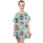 Christmas Decoration Angel Kids  One Piece Chiffon Dress