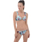 Christmas Decoration Angel Ring Detail Crop Bikini Set