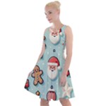 Christmas Decoration Angel Knee Length Skater Dress