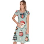 Christmas Decoration Angel Classic Short Sleeve Dress