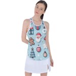 Christmas Decoration Angel Racer Back Mesh Tank Top
