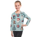 Christmas Decoration Angel Kids  Long Mesh T-Shirt