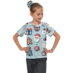 Christmas Decoration Angel Kids  Mesh Piece T-Shirt