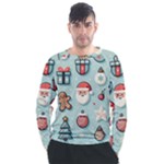 Christmas Decoration Angel Men s Long Sleeve Raglan T-Shirt