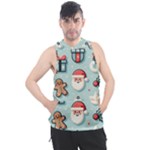 Christmas Decoration Angel Men s Sleeveless Hoodie
