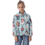 Christmas Decoration Angel Kids  Half Zip Hoodie