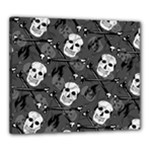 Skull Skeleton Pattern Texture Canvas 24  x 20  (Stretched)