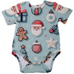 Christmas Decoration Angel Baby Short Sleeve Bodysuit