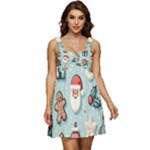 Christmas Decoration Angel Ruffle Strap Babydoll Chiffon Dress