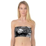 Skull Skeleton Pattern Texture Bandeau Top