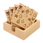 Christmas Decoration Angel Bamboo Coaster Set