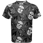 Skull Skeleton Pattern Texture Men s Cotton T-Shirt