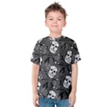 Skull Skeleton Pattern Texture Kids  Cotton T-Shirt