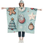 Christmas Decoration Angel Women s Hooded Rain Ponchos