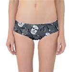 Skull Skeleton Pattern Texture Classic Bikini Bottoms