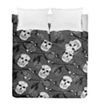 Skull Skeleton Pattern Texture Duvet Cover Double Side (Full/ Double Size)