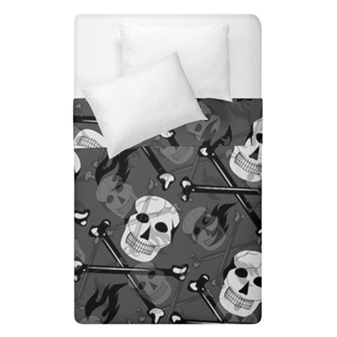 Skull Skeleton Pattern Texture Duvet Cover Double Side (Single Size) from ArtsNow.com